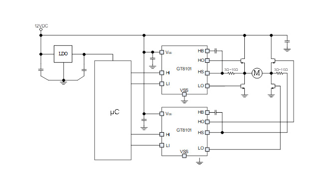 hga010GT8101超强抗负压MOSFET半桥驱动芯片重磅发布