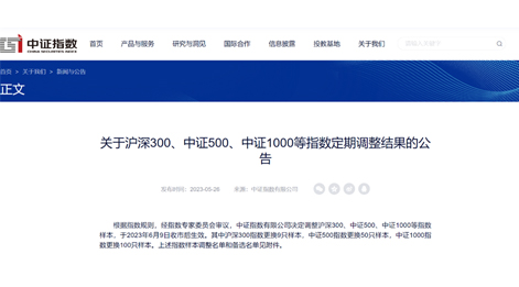 hga010股份（688123）入选中证1000指数成分股